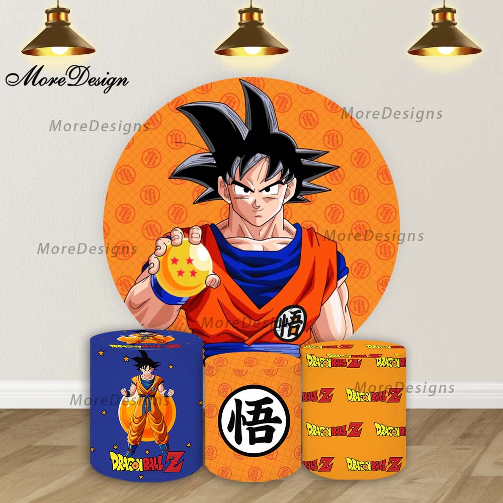 Photography Sport - Dragon Ball Z urodzinowym okrągłym tłem