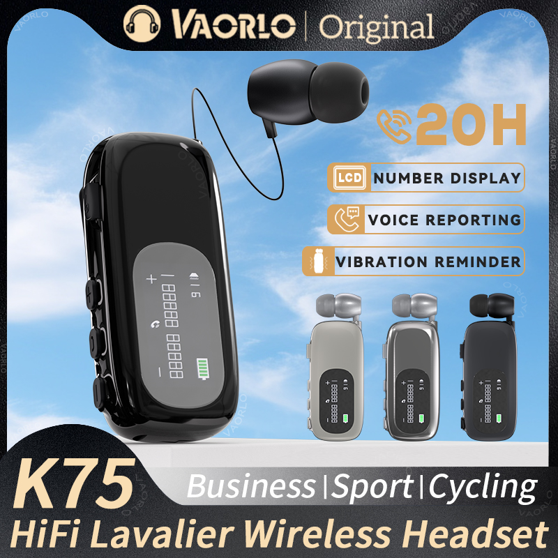 Photography Prompt - Słuchawka Bluetooth 5.4 K75 Lavalier do