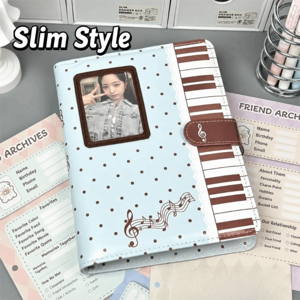 Photography Portfolio - Notatnik Ins Polka Dot Piano Binder