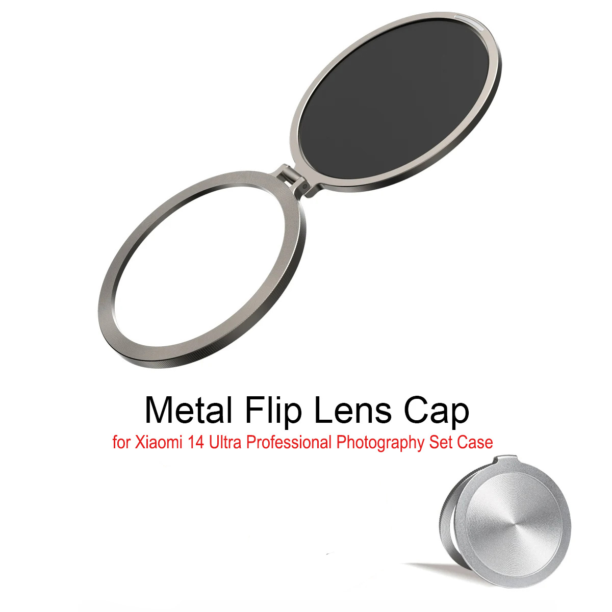 Photography Xiaomi 14 Ultra - Metalowa osłona obiektywu typu flip do