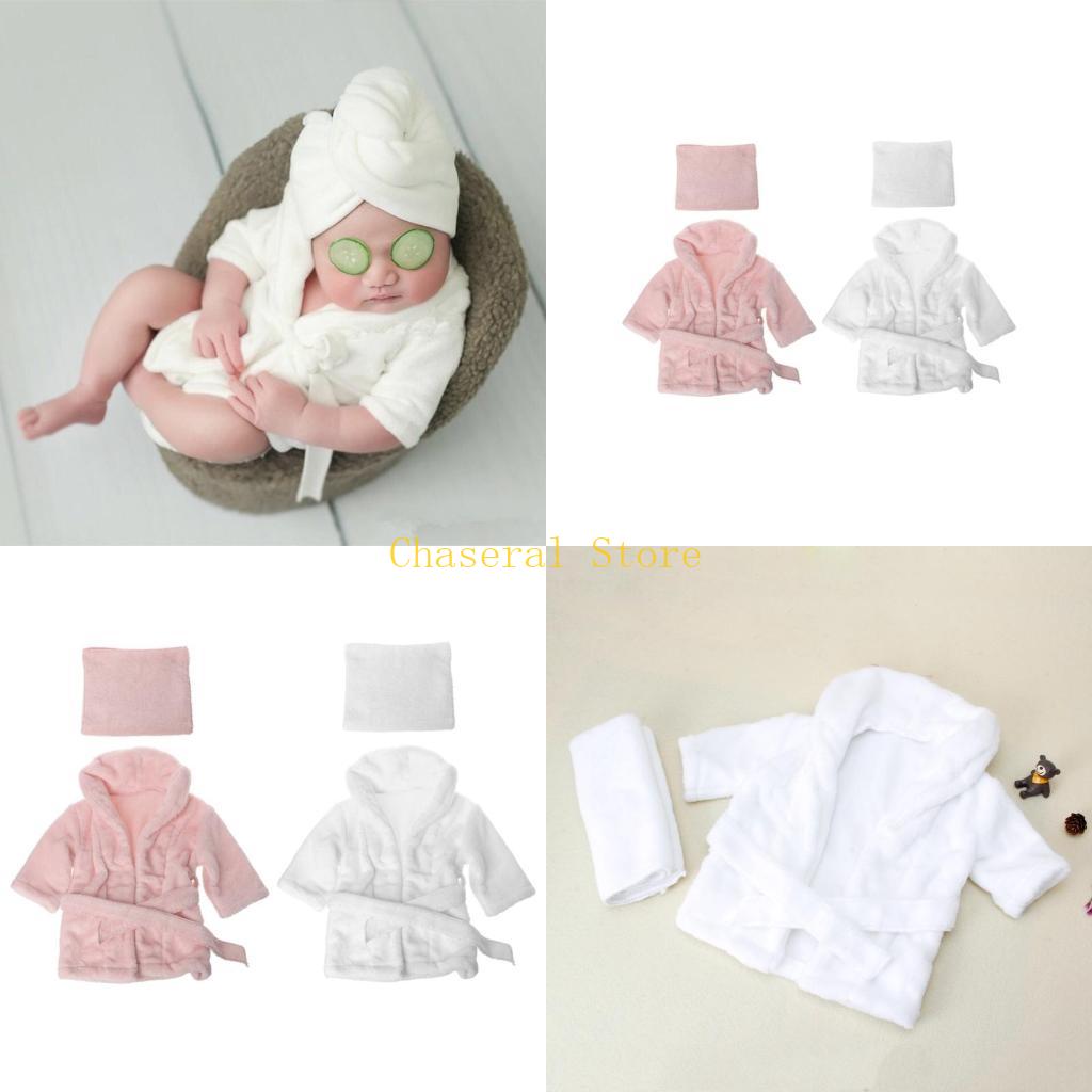 Photography Newborn - E7CE szlafroki dziecięce Ręcznik jednokolorowy Ciepłe