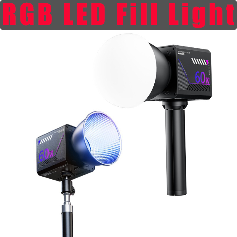 Photography Treatment - Lampa wideo RGB 60W, przenośna lampa