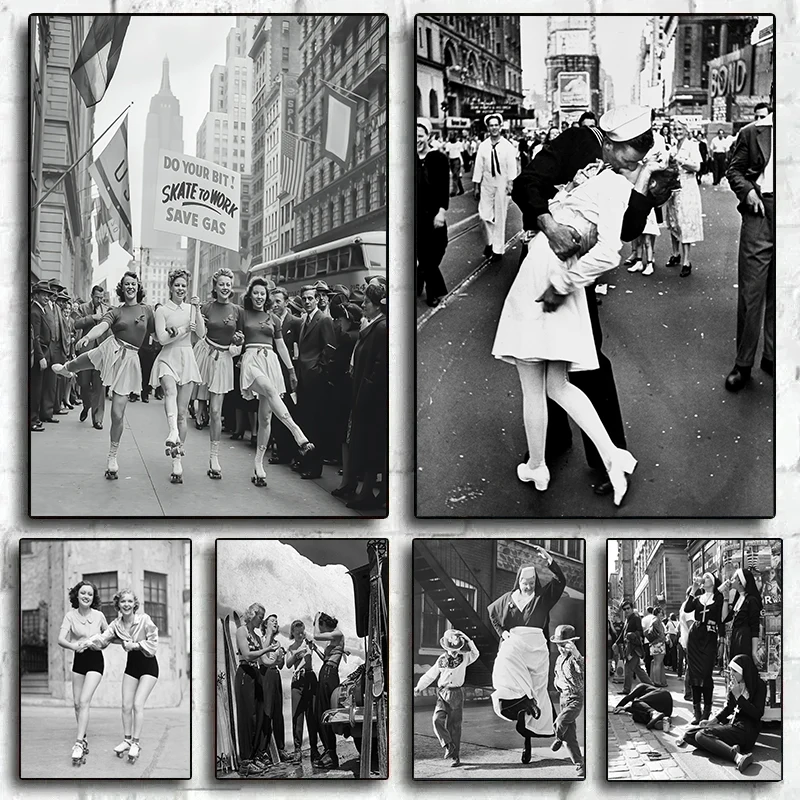 Photography Vintage - Klasyczny czarno-biały plakat fotograficzny na płótnie,