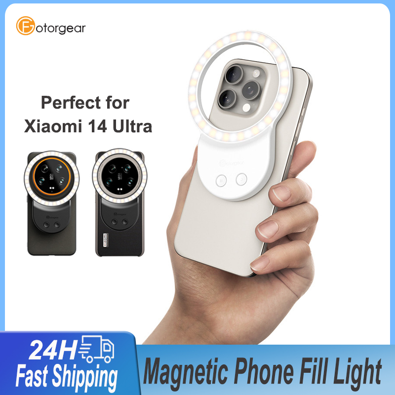 Photography Xiaomi 14 Ultra - Fotorgear Magnetyczne światło wypełniające do iPhone'a