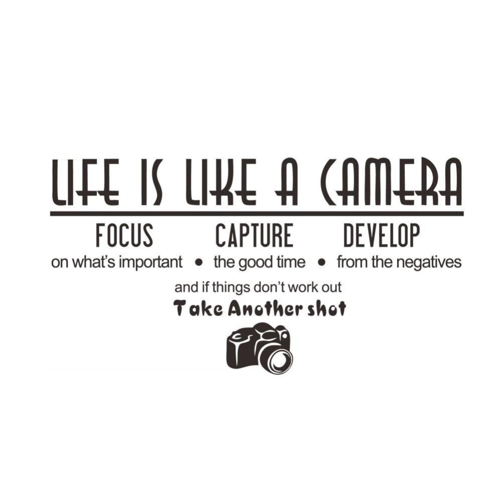Naklejki ścienne z winylu PVC  – Photography Quotes recenzja i cena